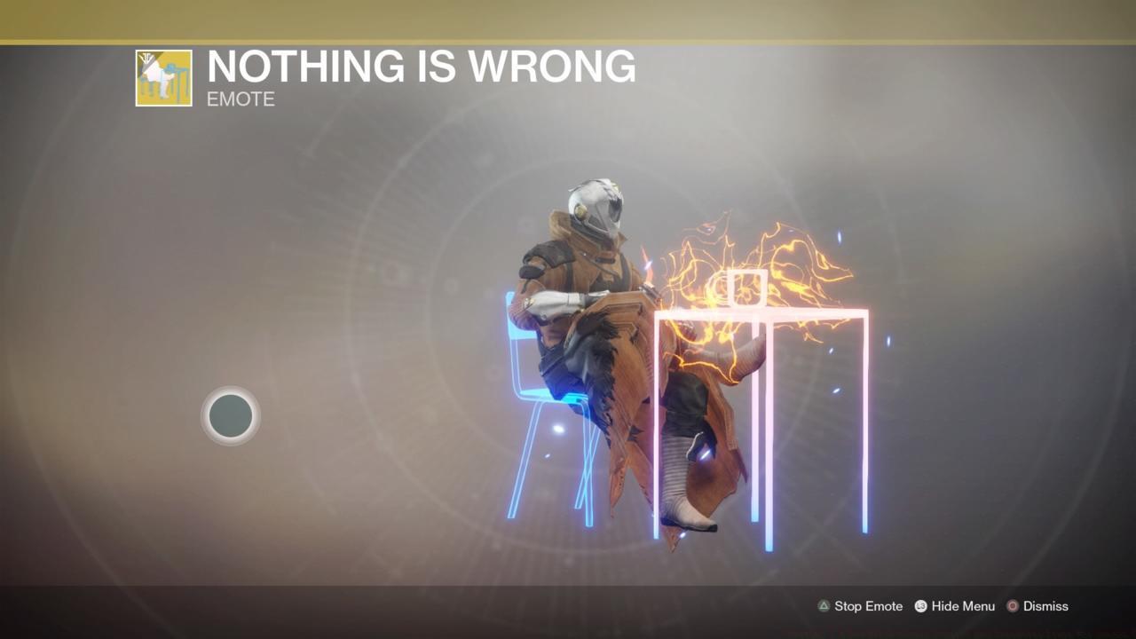 Nothing Is Wrong Emote
